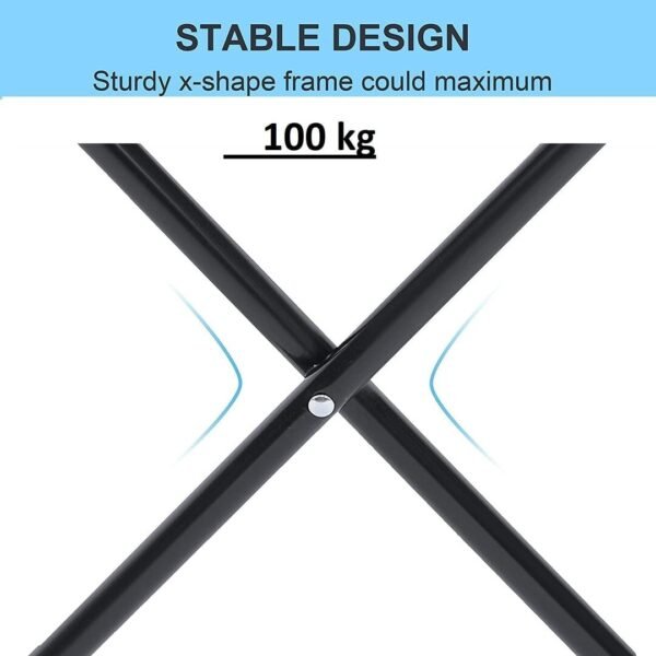 Portable Folding Stool – Lightweight, Compact, Durable Camping & Travel Stool for Outdoor, Trekking, Hiking, Picnic & Fishing - Image 2