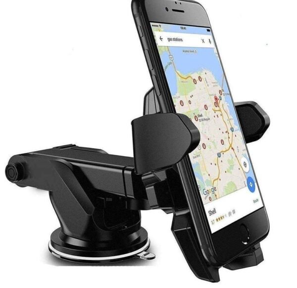 Car Mount Adjustable Phone Holder | Universal Mobile Stand for Car Dashboard & Air Vent | 360° Rotation - Image 3