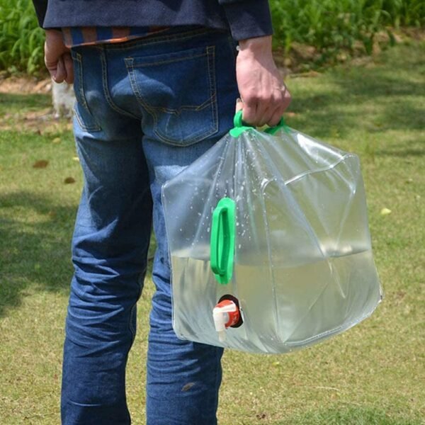 Generic Folding 20L PE Drinking Water Bag | Collapsible Portable Water Storage for Camping, Hiking, Outdoor & Emergency Use - Image 2