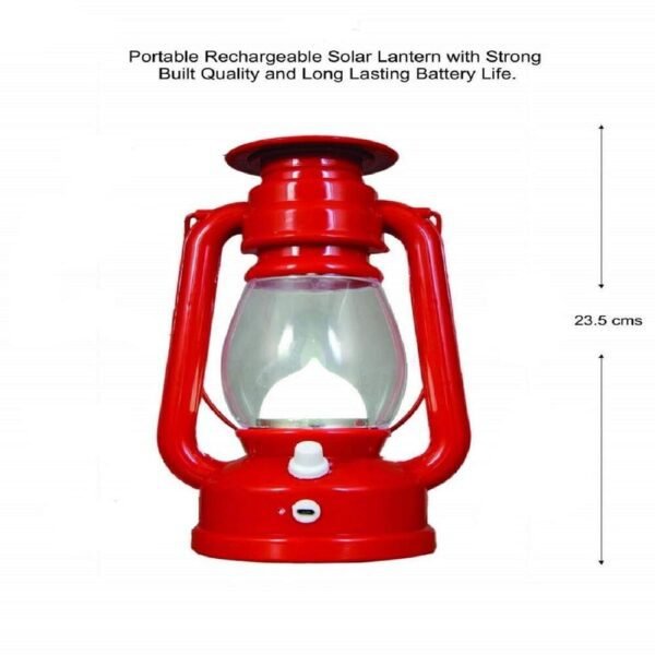 Solar Table Lamp Lantern with USB Recharge | Portable LED Solar Lamp for Home, Camping, Outdoor & Emergency Use - Image 4