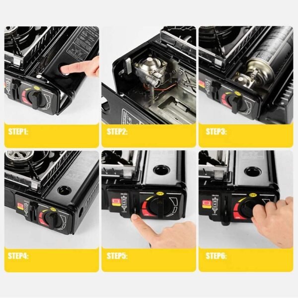 Camping Portable Gas Stove (Butane + LPG) – Dual Fuel Outdoor Cooking Burner for Hiking, Trekking, Picnic & Travel - Image 7
