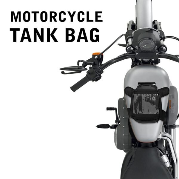 Magnetic Tank Bag with Rain Cover for Motorcycles - 20-25L Water-Resistant, Quick-Access Pockets, Universal Fit. - Image 2
