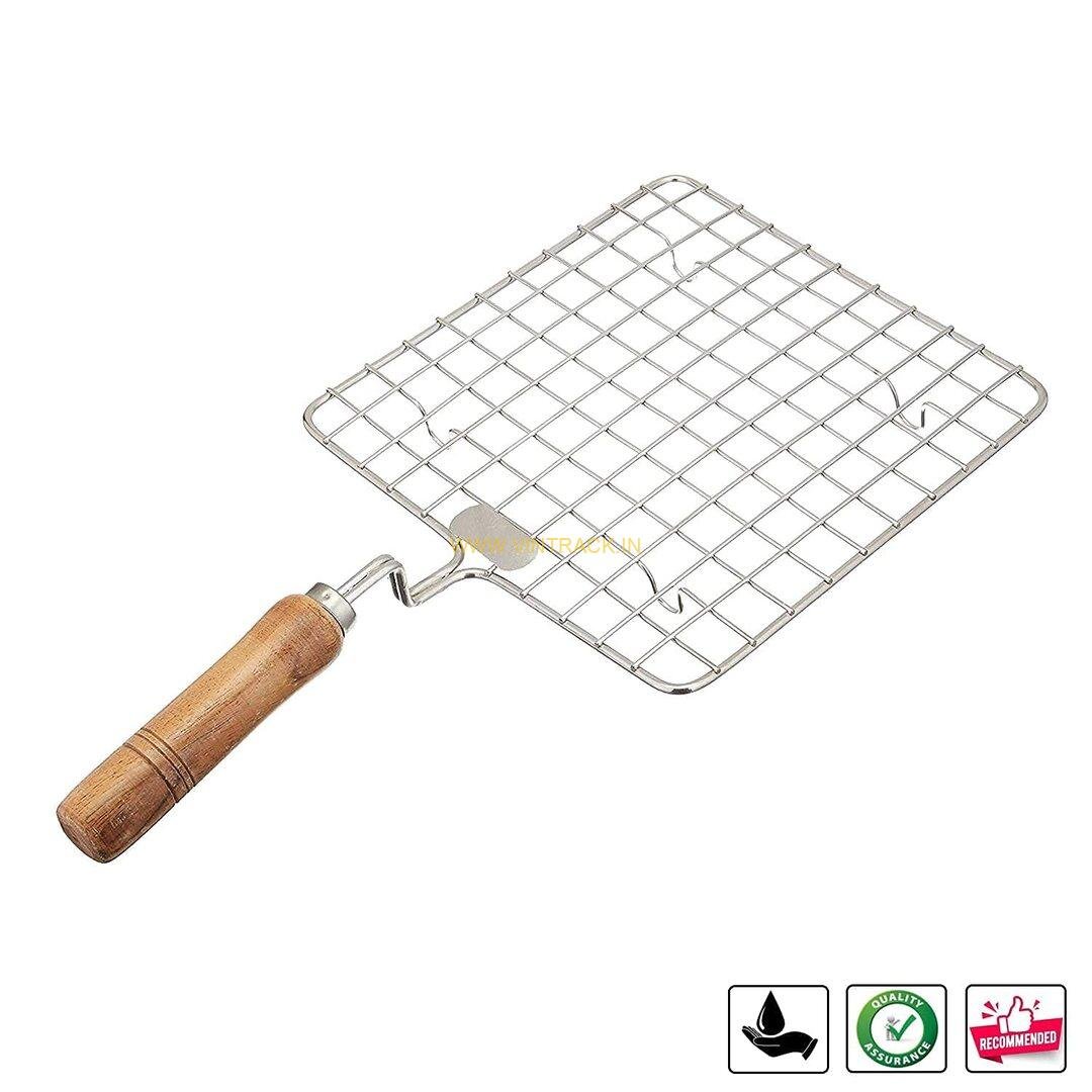 Papad Jali Roast, Paneer Grill, Roti Maker, Barbeque Jali – Multi-Purpose Steel Grill Net for Outdoor & Indoor Cooking - Image 2