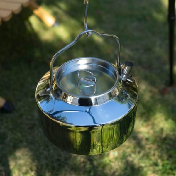 Stainless Steel Handy Kettle for Camping & Cooking – Portable Outdoor Kettle for Boiling Water, Tea, Coffee & Meals - Image 5