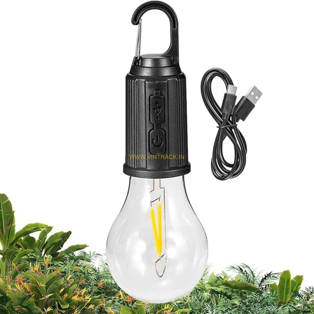 Rechargeable Camping LED Bulb | Portable Waterproof Outdoor Hanging Light for Hiking & Emergency Use