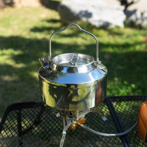 Stainless Steel Handy Kettle for Camping & Cooking – Portable Outdoor Kettle for Boiling Water, Tea, Coffee & Meals - Image 6