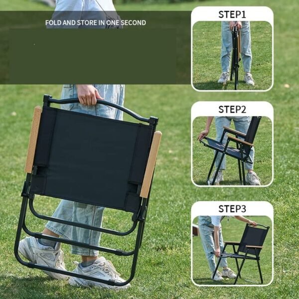 Foldable Chair/Stool 2-in-1 – Portable Folding Chair and Stool Combo for Camping, Hiking, Fishing, Picnic & Outdoor Use - Image 7