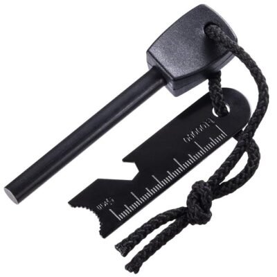 Magnesium Flint Fire Starter | Portable Survival Fire Starter Stick for Camping, Hiking & Emergency Use