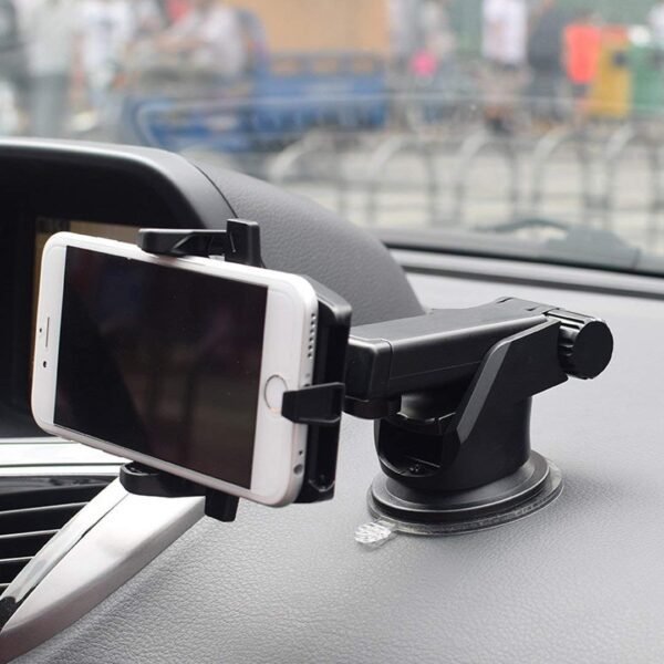 Car Mount Adjustable Phone Holder | Universal Mobile Stand for Car Dashboard & Air Vent | 360° Rotation - Image 6