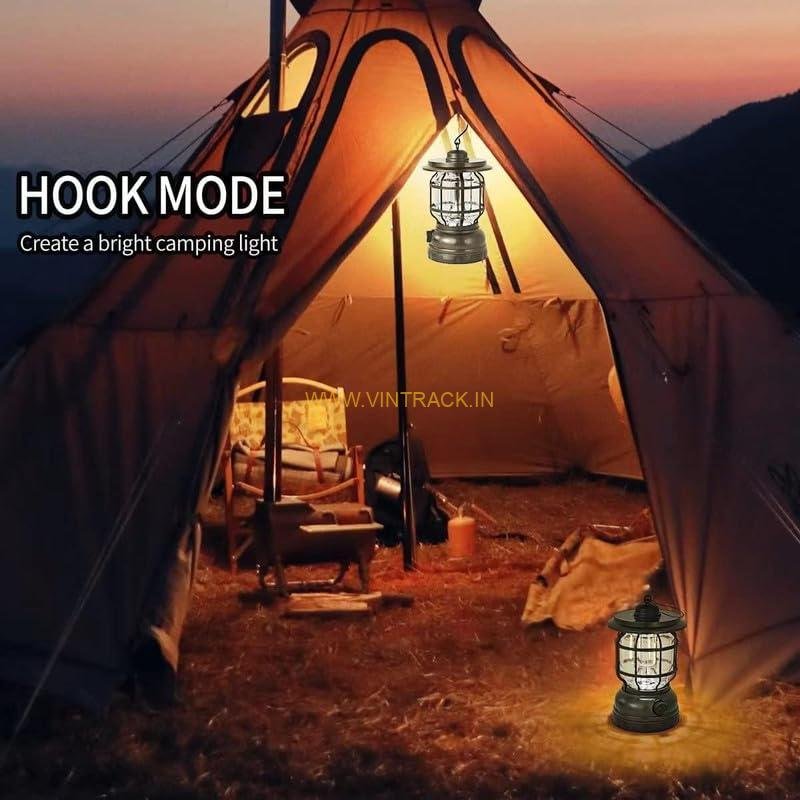 Table Lamp Lantern with USB Recharge | Portable LED Lamp for Home, Camping, Outdoor & Emergency Use - Image 3