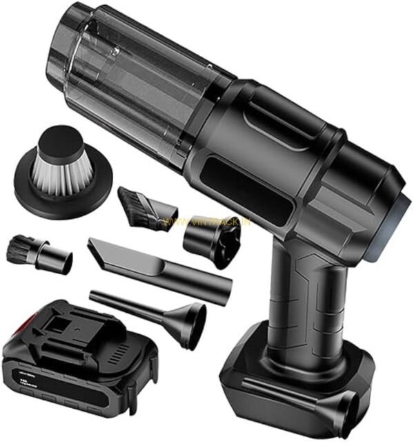 Cordless Rechargeable Vacuum Cleaner,  Lightweight, with Attachments