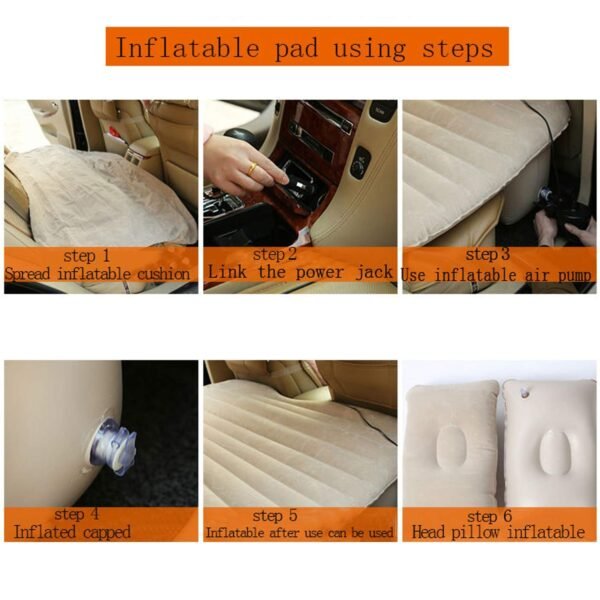 Car Air Bed Mattress | Inflatable Car Sleeping Bed for Travel, Camping, Road Trips & Outdoor Adventures - Image 3