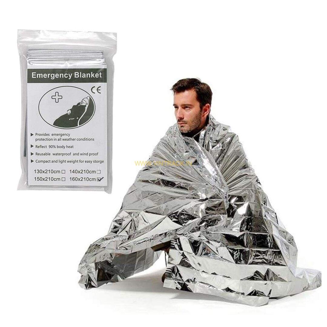 Emergency Blanket 140 x 210 cm – Thermal, Lightweight, and Compact Survival Blanket for Outdoor, Camping, and First Aid