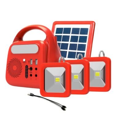 Rock Light RL-5090 Solar Inverter | Long-Lasting Battery with FM, MP3, Power Bank & 3 Solar Lights