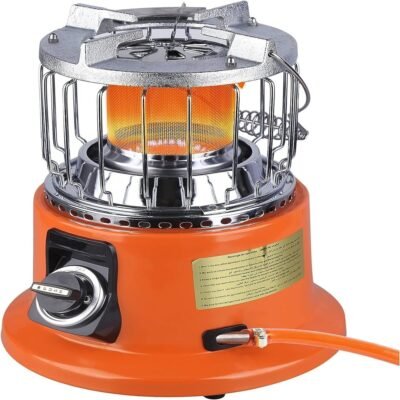 2-in-1 LPG Gas Room Heater & Cooking Stove with ODS Function – Portable Gas Heater for Winter Heating & Cooking