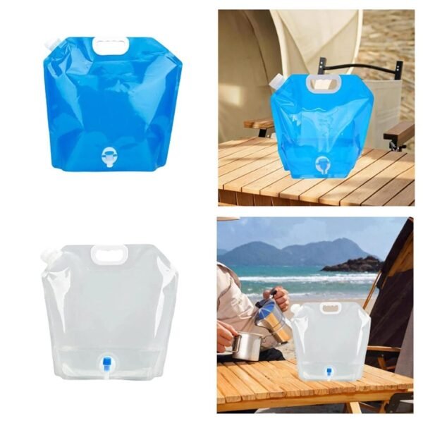 Foldable Portable Water Dispenser with Tap 5 Ltr – Compact Outdoor Drinking Water Container for Camping, Hiking, Picnic & Travel - Image 4