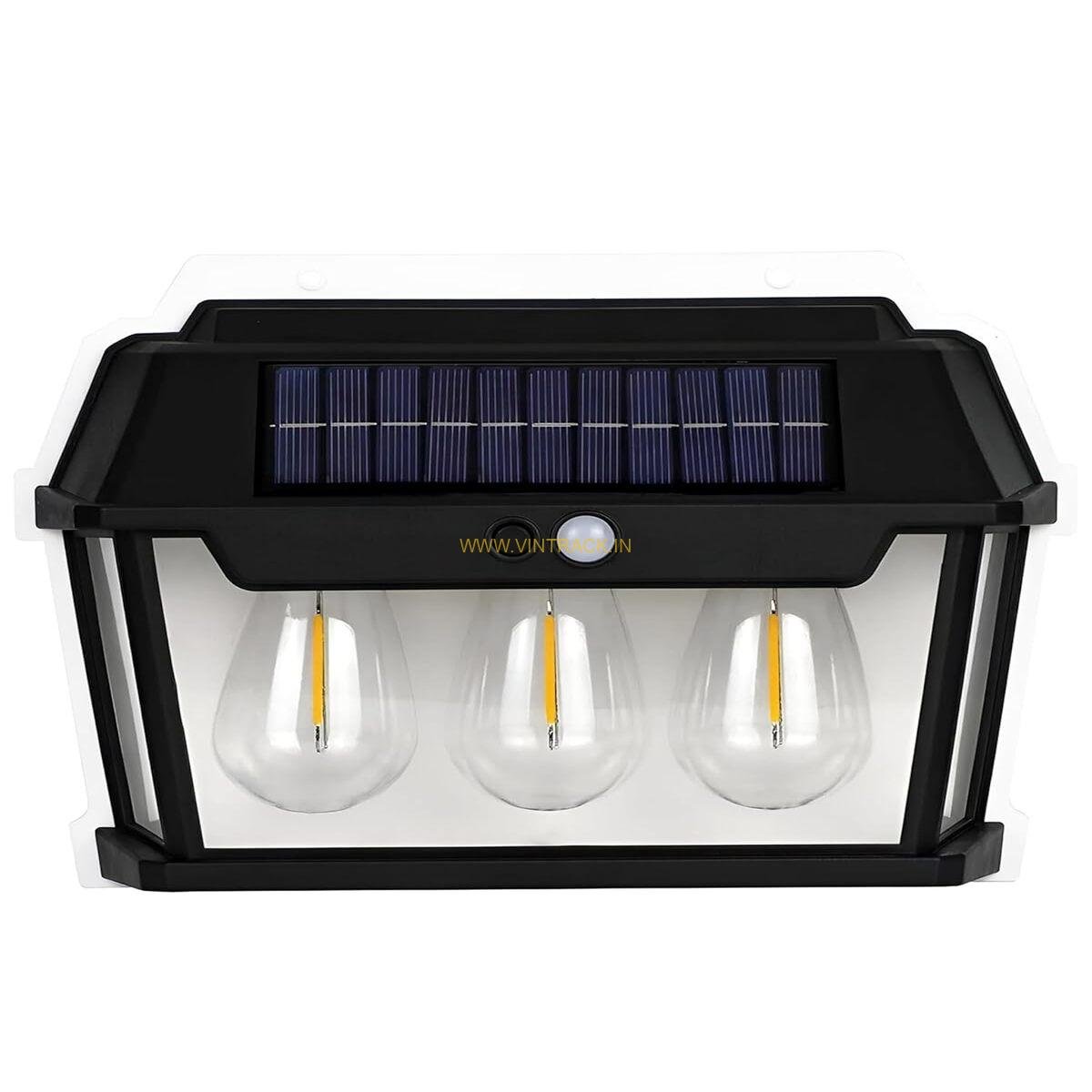 Motion Sensor Solar Wall Light | Auto-Chargeable 3 LED Outdoor Exterior Light for Garden & Home