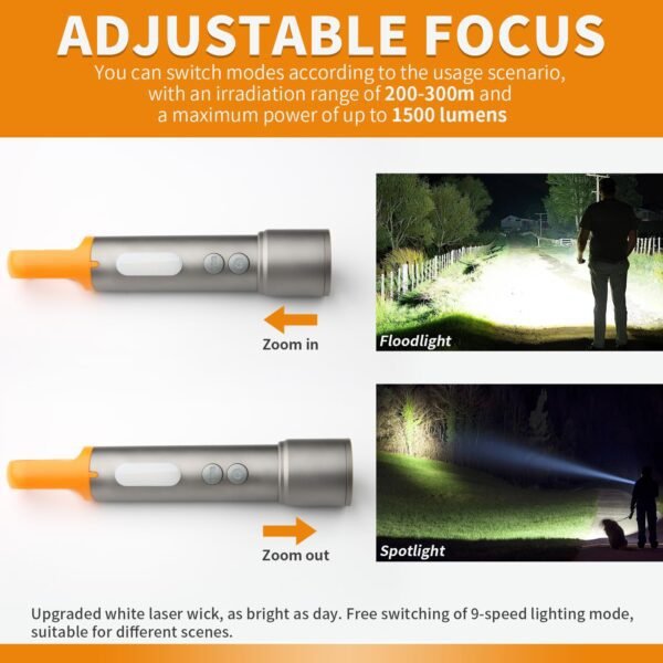 Multifunctional Waterproof Camping Torch | Portable LED Flashlight for Hiking, Outdoor, Emergency & Adventure Use - Image 4
