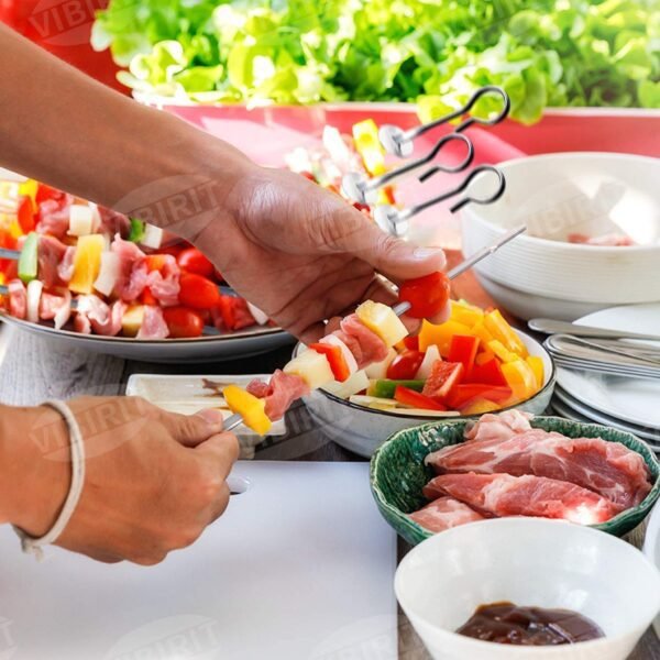 Camping Foldable Suitcase Barbecue Grill | Portable Outdoor BBQ with Gloves, Skewers & Tong - Image 7
