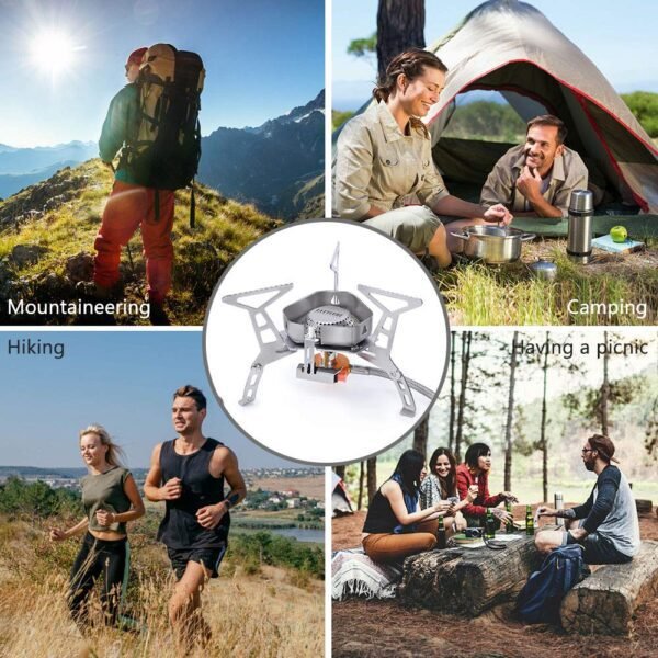 Portable Gas Stove for Camping with Carry Box | Lightweight Outdoor Cooking Stove for Hiking & Travel - Image 2
