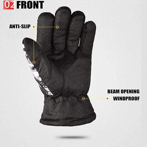 Men and Women Woolen Warm Army Printed Gloves | Winter Hand Gloves for Outdoor, Trekking, Hiking & Casual Wear - Image 3