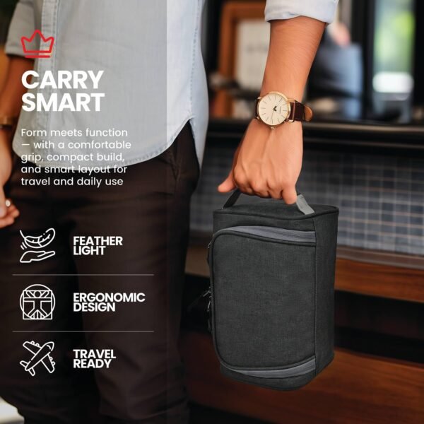Travel Accessories Bag | Portable Organizer Pouch for Toiletries, Gadgets, Electronics & Essentials | Lightweight Travel Storage - Image 5