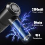 3IN1 Portable Car Vacuum Cleaner with Blower | USB  Rechargeable Wireless Handheld Car Vacuum Cleaner - Image 3