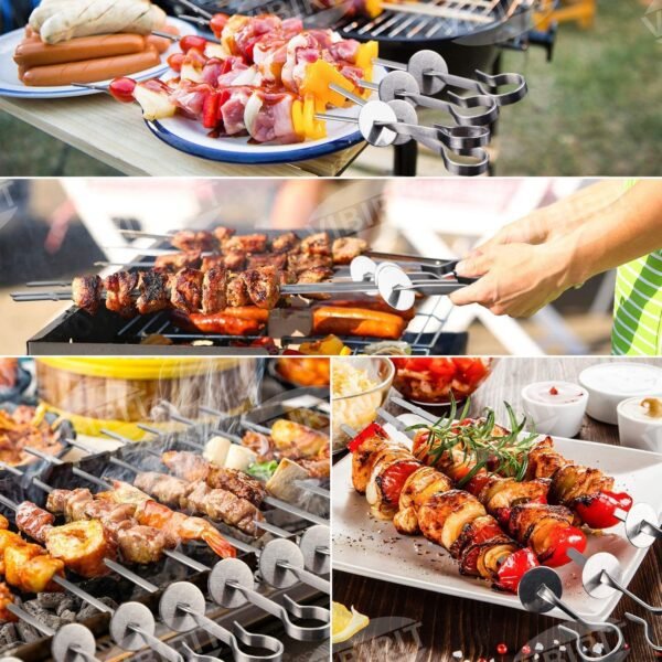 Camping Foldable Suitcase Barbecue Grill | Portable Outdoor BBQ with Gloves, Skewers & Tong - Image 8