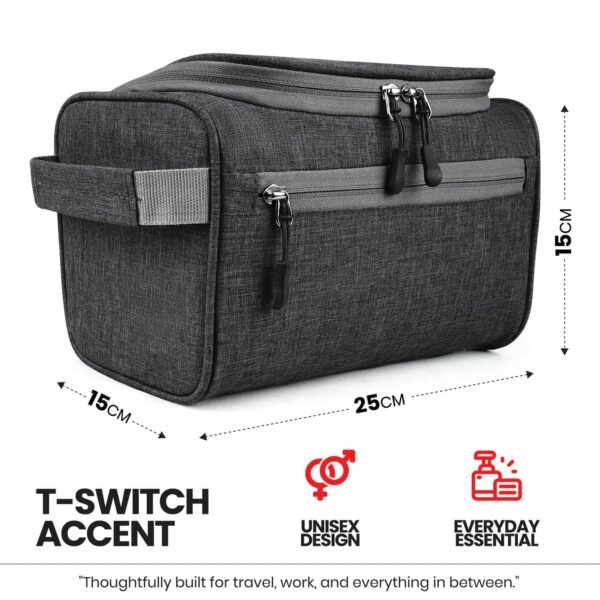 Travel Accessories Bag | Portable Organizer Pouch for Toiletries, Gadgets, Electronics & Essentials | Lightweight Travel Storage - Image 6