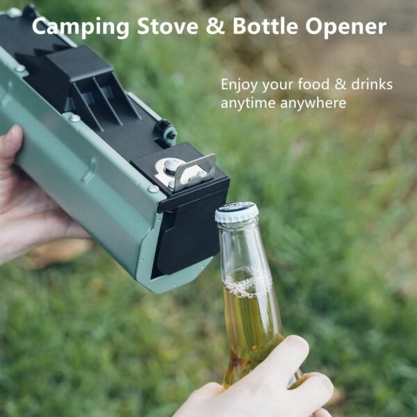 Foldable Camping Stove with Storage Bag – Portable Butane Gas Stove with Bottle Opener for Picnic, Backpacking, Hiking, Adventure & Home Travel - Image 2