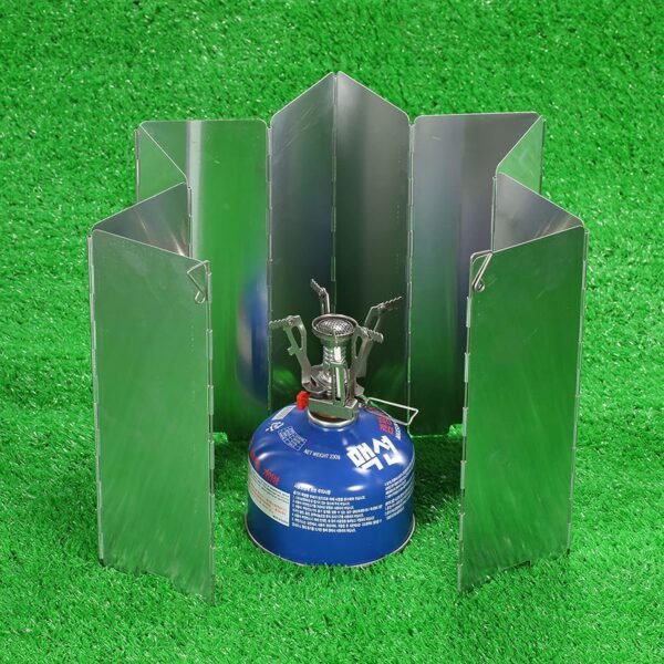 Camping Stove Windshield | Portable Foldable Wind Screen for Outdoor Cooking & Backpacking - Image 3