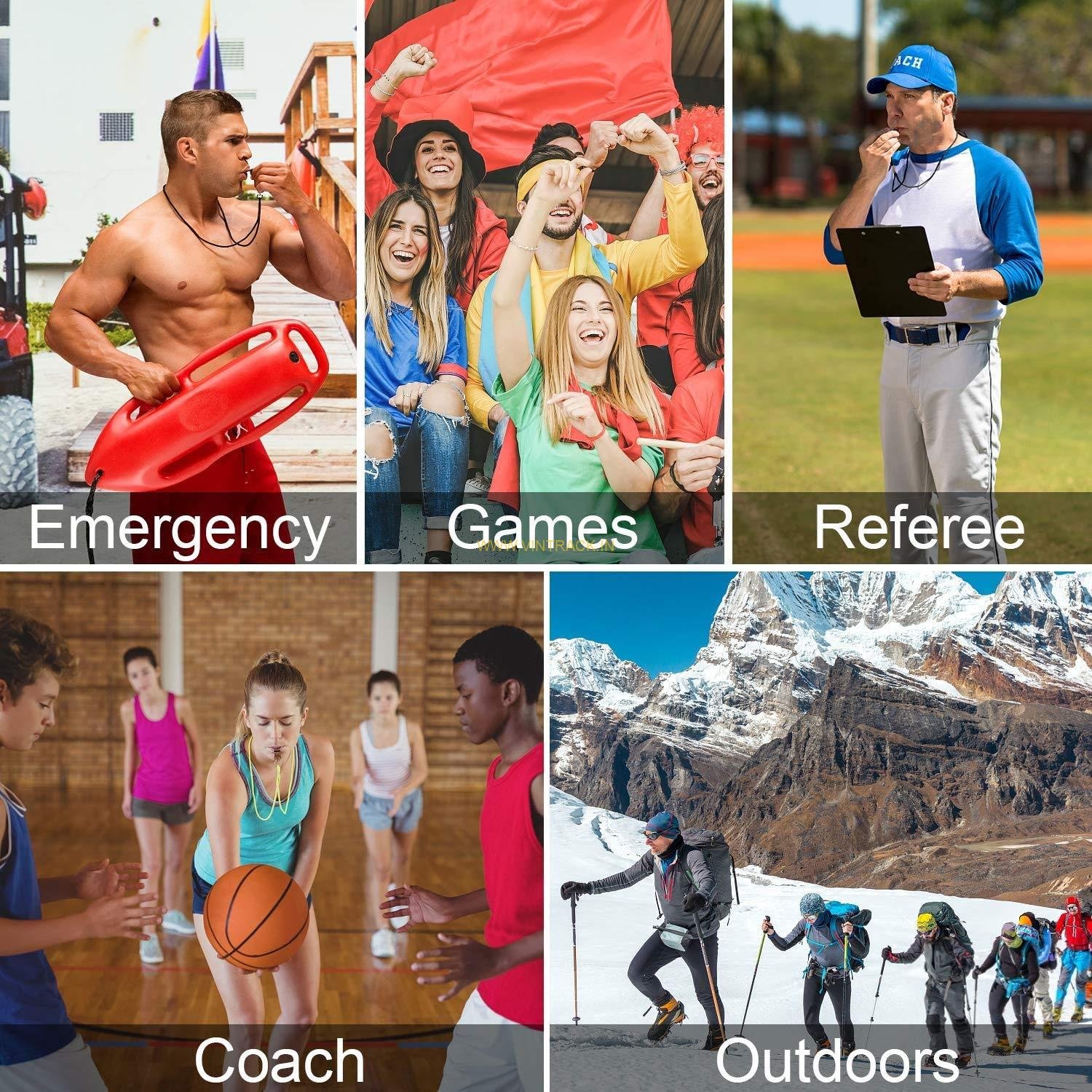 3-in-1 Multi-Function Whistle – Emergency Survival, Safety & Sports Whistle with Built-in Compass, LED Light, and Fire Starter - Image 4