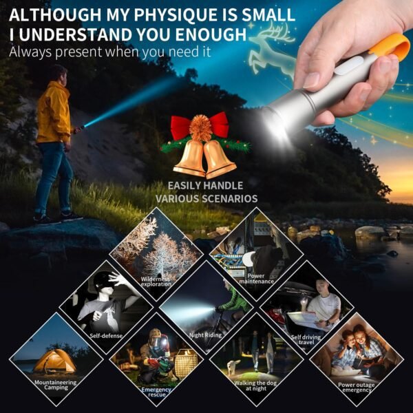Multifunctional Waterproof Camping Torch | Portable LED Flashlight for Hiking, Outdoor, Emergency & Adventure Use - Image 5