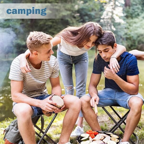 Portable Folding Stool – Lightweight, Compact, Durable Camping & Travel Stool for Outdoor, Trekking, Hiking, Picnic & Fishing - Image 5