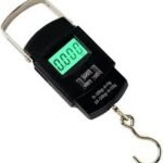 Electronic Portable Fishing Hook Type Digital LED  Screen Luggage Weighing Scale, 50 kg/110 Lb (Black)