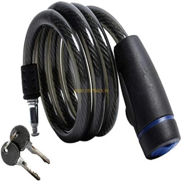 Black Cable Lock for Bicycle | Secure Riding Equipment & Bike Accessories for Cycling, MTB & Outdoor Use - Image 4