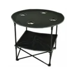Camping table with  four cup holder  (compact packing)