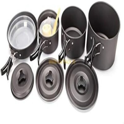 Campsor Camping Cooking Set for 4-6 Persons – Portable Outdoor Cookware Kit for Hiking, Trekking, Picnic & Travel