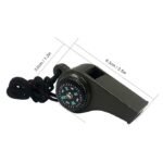 Emergency Survival  Whistle, 3-in-1 Emergency  Whistles with Compass  and Thermometer - Image 2