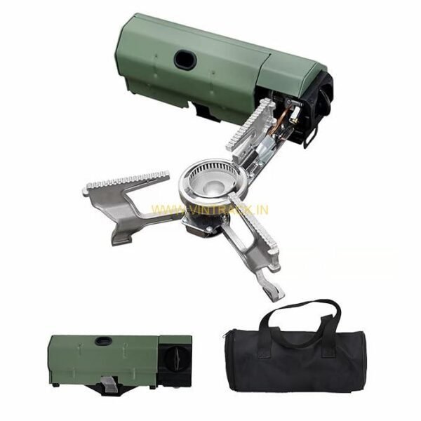 Foldable Camping Stove with  Storage Bag, Portable Butane  Stove with Bottle Opener Outdoor  Gas Stove for Picnic, Backpacking  Hiking, Adventure, Home Trave