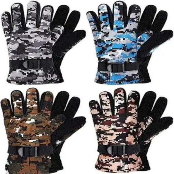 Men and Women Woolen Warm Army Printed Gloves | Winter Hand Gloves for Outdoor, Trekking, Hiking & Casual Wear
