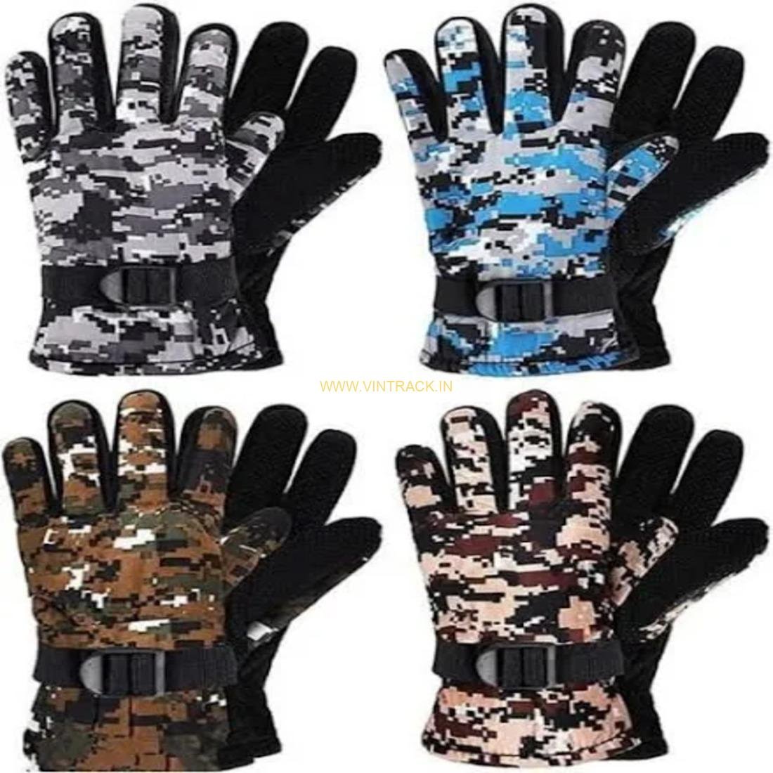 Men and Women Woolen Warm Army Printed Gloves | Winter Hand Gloves for Outdoor, Trekking, Hiking & Casual Wear