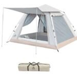 Outdoor Auto Tent  Water-Resistant  Portable Instant Big  Bird Tent for 5-6  Person Tent (Beige