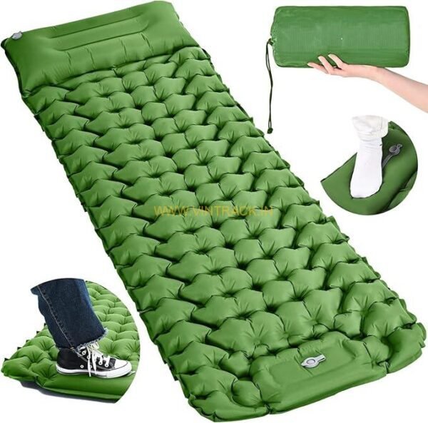 Premium Inflatable Air Bed for Sleeping, Camping & Travel, Self-Inflating Mattress with Built-in Pump, Versatile Air Mattress for Home & Outdoor  Adventures