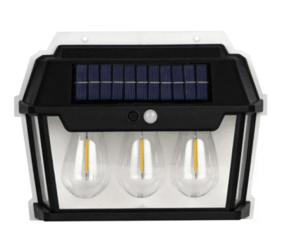 Motion Sensor Solar Wall Light | Auto Chargeable 3 LED Outdoor Waterproof Garden, Patio & Home Security Lamp
