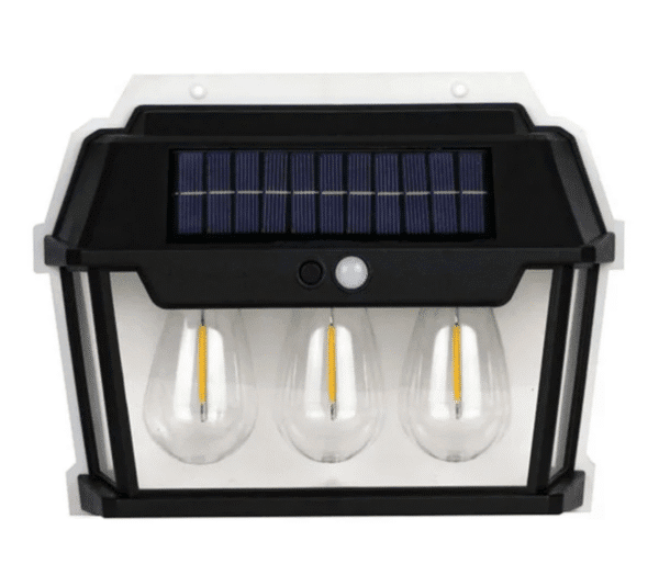 Motion Sensor Solar Wall Light | Auto Chargeable 3 LED Outdoor Waterproof Garden, Patio & Home Security Lamp
