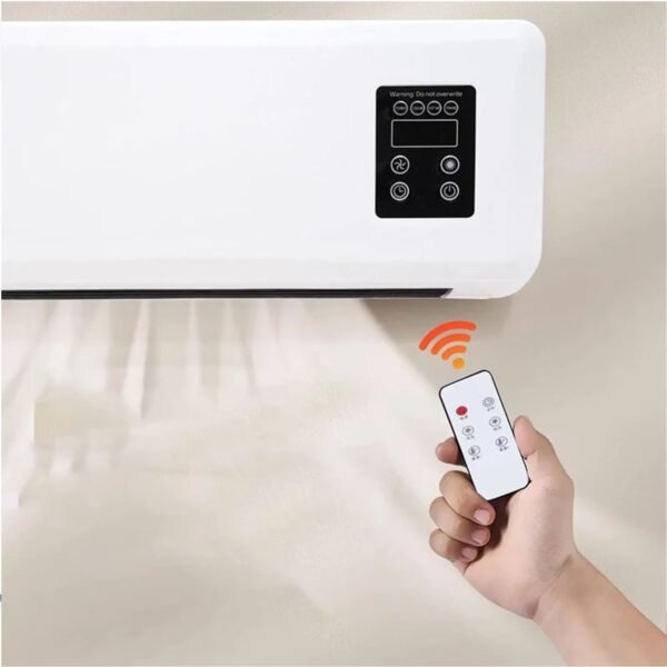 Compact Dual‑Mode Mini Wall‑Mounted Air Conditioner – Cooling & Heating Fan with Digital Display & Remote Control - Image 3