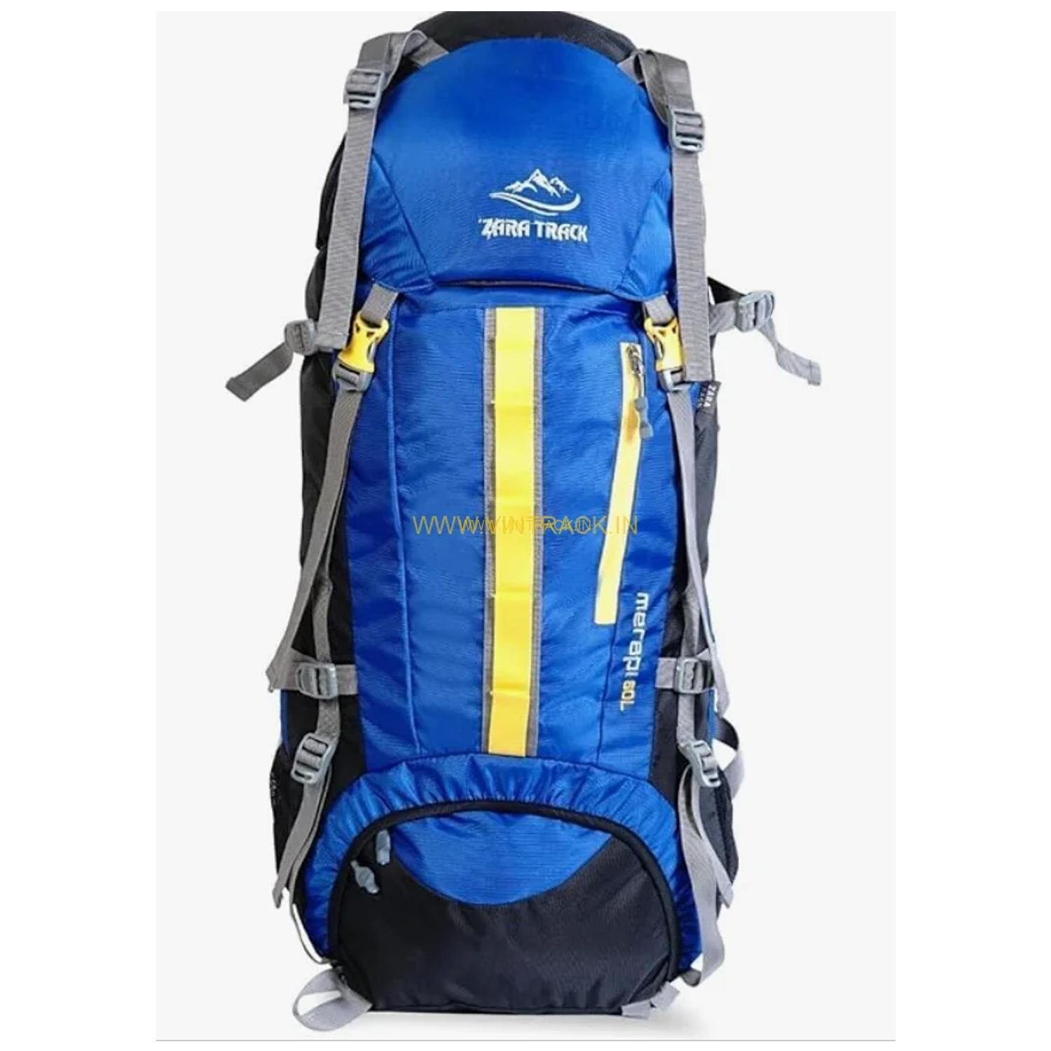 60L Rucksack Travel Backpack for Trekking & Hiking | Large Capacity Waterproof Bag for Men & Women – Blue