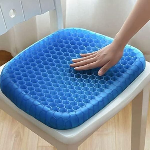 Egg Seater Silicone Gel Car Seat Cushion – Honeycomb Cooling Gel, Tailbone Relief & Non‑Slip Cover - Image 5
