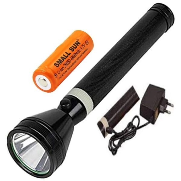 Rechargeable LED Torch – High Power Flashlight with Long Range Beam, USB Charging & Multiple Light Modes | Portable Torch for Home, Outdoor & Emergency Use - Image 4